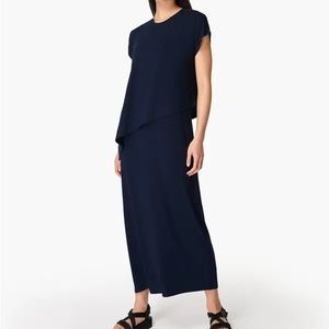 Sweaty Betty Navy Mellow Midi Dress Sz Small